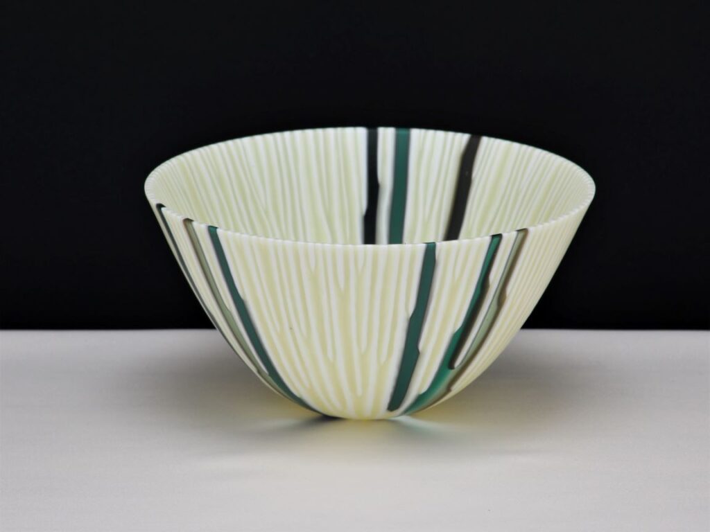 Vanilla Radial Bowl with Greens