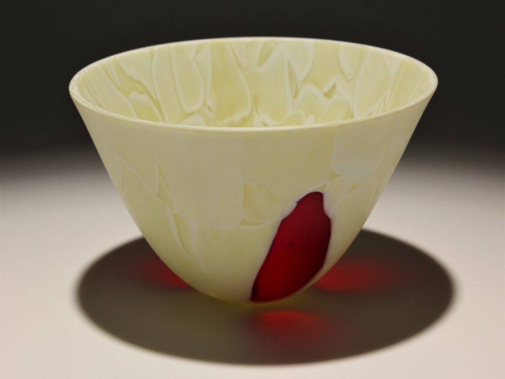 Jumble Bowl with Red Panes