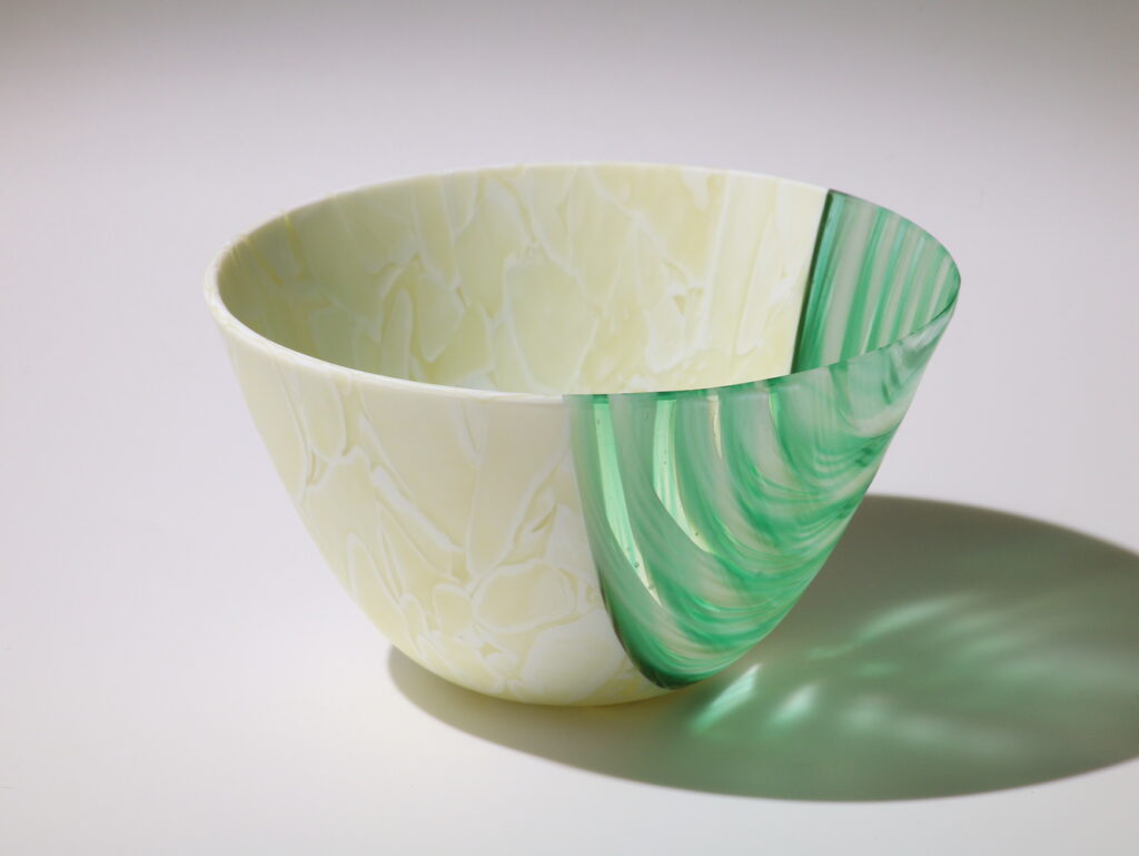 Vanilla Jumble and Emerald Twisties Bowl